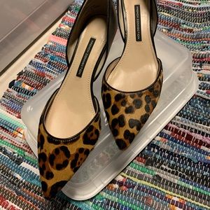 French Connection D’Orsay leopard kitten heels 41